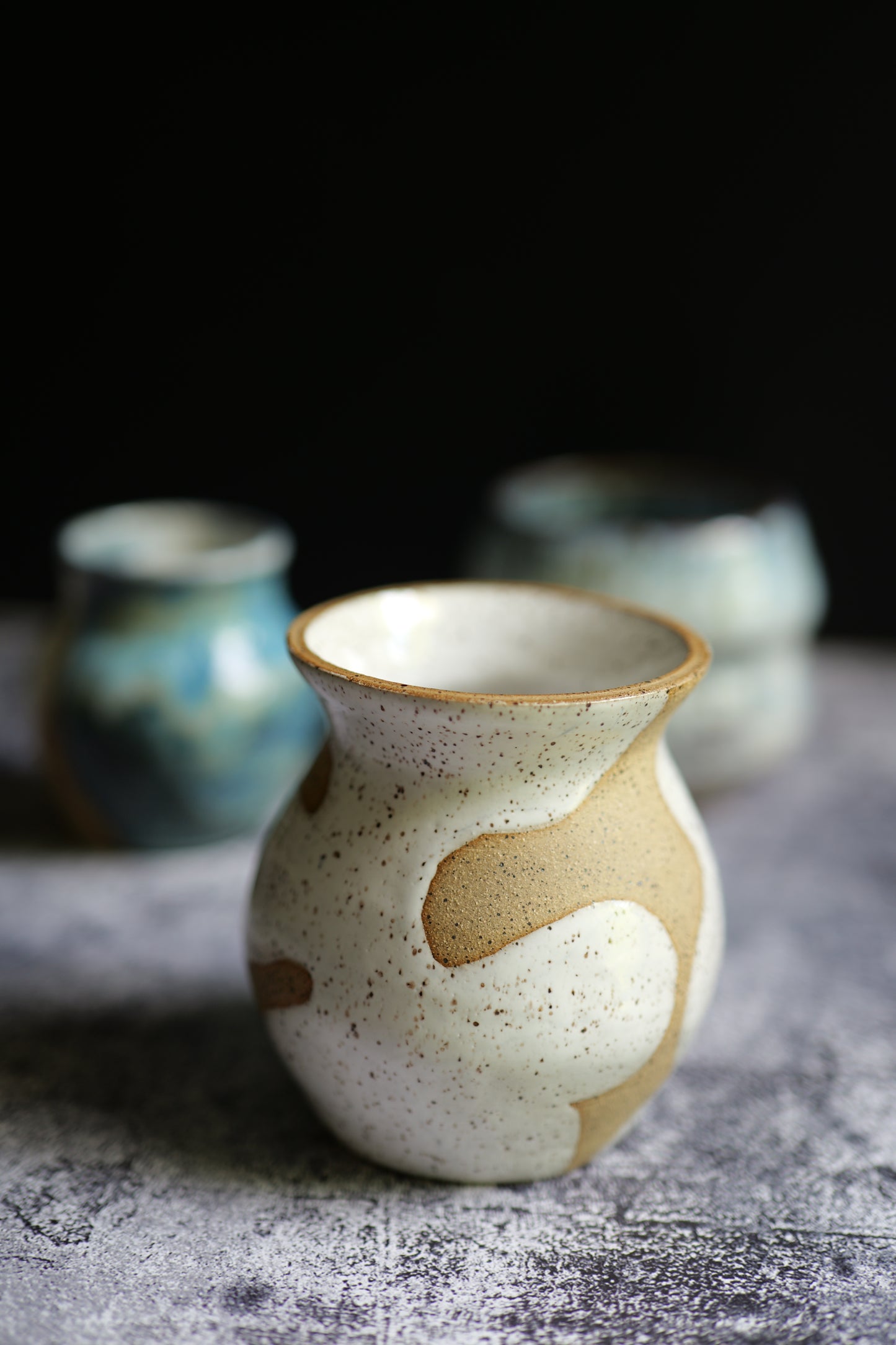 White and Raw Vase